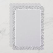 Witte kerstkrlyQue kerstbomen Feestdagenkaart (Voorkant / Achterkant)