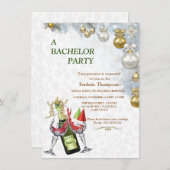 Witte Kerstman Bachelorfeest (Voorkant / Achterkant)