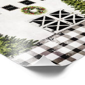 Witte Kerstmann Wall Art Foto Afdruk (Hoek)