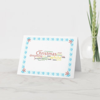 Witte Kerstmis Feestdagen Kaart