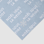 Witte Kerstmis in het Frans Weefselpapier Bleek bl Tissuepapier (Detail)