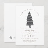 Witte Kerstmis | Minimalistisch | Feestdag Kaart (Voorkant / Achterkant)