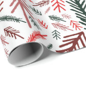 Witte Kerstmis Wonderland Cadeaupapier (Rol Hoek)