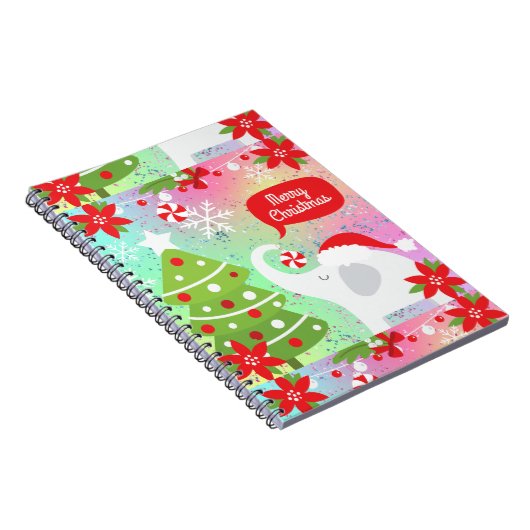 Witte kerstolifant notitieboek (Rechterzijde)