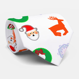 Witte kerstStropdas Stropdas