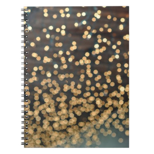 Witte Kerstverlichting Twinkelend Notitieboek (Voorkant)