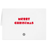 Witte kerstWenskaart (Achterkant Horizontaal)