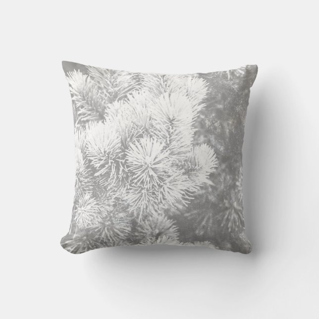 Witte kerstwijn kussen (Voorkant)