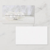 Witte kerstwinterbruiloft | Aangepast vlak Plaatskaartje (Voorkant / Achterkant)