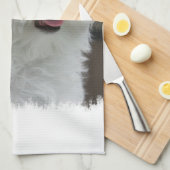 Witte keukenhanddoek van Maltezen (Quarter Fold)