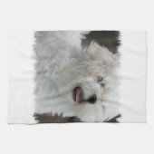 Witte keukenhanddoek van Maltezen (Horizontaal)