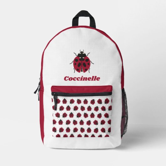 witte kever bedrukte rugzak (Voorkant)