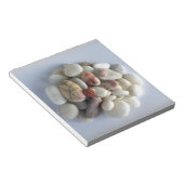 witte kiezels notitieblok (Schuin)