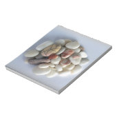 witte kiezels notitieblok (Gedraaid)