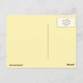 Witte kip/witte rooster briefkaart (Achterkant)