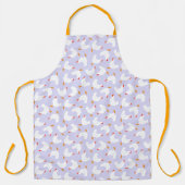 Witte Kippen op Paarse Schort (Voorkant)