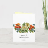 Witte Klaprozen Bedankkaartjes Bedankkaart (Achterkant)