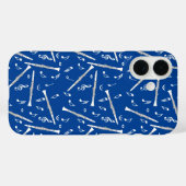 Witte Klarinetten Muzieknoten Case-Mate iPhone Case (Achterkant (horizontaal))