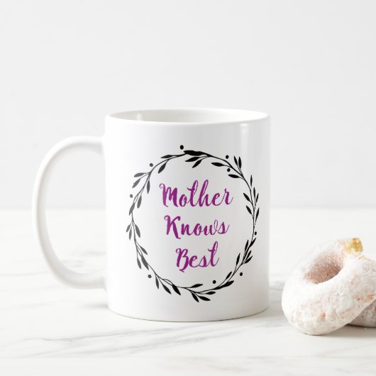 Witte klassieke Mok van 11 oz (Met donut)