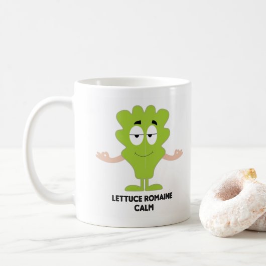 Witte klassieke Mok van 11 oz (Met donut)