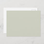 Witte kleur Solid Color Briefkaart (Voorkant / Achterkant)