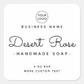 Witte kleuren of vierkante etiketten van kleurprod (Voorkant)