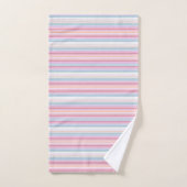 Witte knijpstrepen bad handdoek (Handdoek)