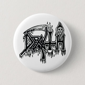 Witte knop Oude school Logo Ronde Button 5,7 Cm