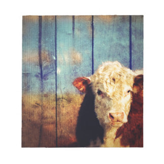 witte koe notitieblok