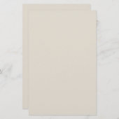 Witte koffie Effen kleur Briefpapier (Voorkant / Achterkant)