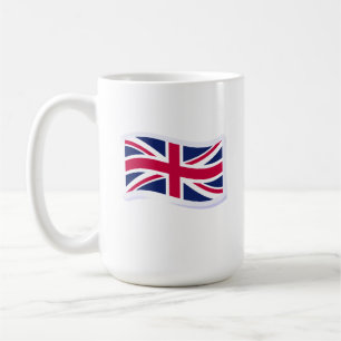Witte koffiemok met Union Jack