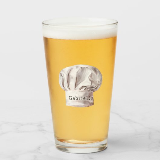 Witte koksjas glas (Voorkant gevuld)