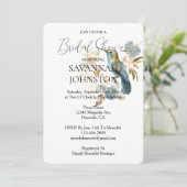 Witte kolibrie Hydrangea Vrijgezellenfeest Kaart (Staand voorkant)