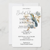 Witte kolibrie Hydrangea Vrijgezellenfeest Kaart (Voorkant)