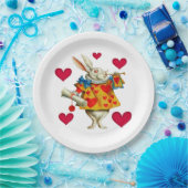 Witte konijn 1 papieren bordje (Feest)