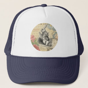 Witte Konijn Alice in Wonderland Kunst Trucker Pet