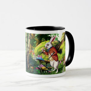 Witte konijn "Alice in Wonderland" PaasMokken Mok