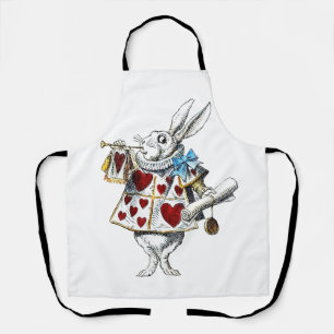 Witte Konijn Alice Wonderland Hartenkonijn Schort