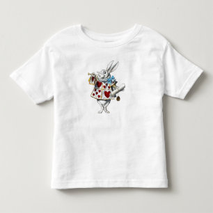 Witte Konijn Alice Wonderland Hartens Konijn Kinder Shirts