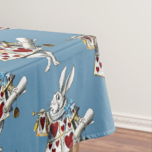 Witte Konijn Alice Wonderland Hartens Konijn Tafelkleed
