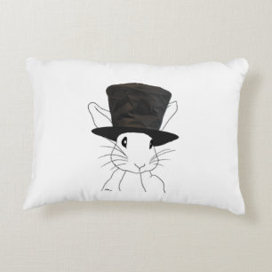 Witte Konijn Decoratief Kussen