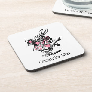 Witte Konijn Hof Trompettist Alice in Wonderland P Bier Onderzetter
