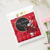 Witte konijn in de Rode Dagen Bedankzakje (Gezegeld)