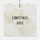 Witte konijn keramisch ornament (Achterkant)