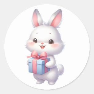 Witte Konijn Konijntje Stickers