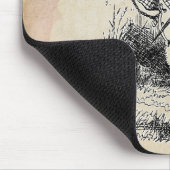  witte konijn muismat (Hoek)