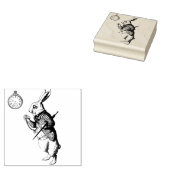 Witte konijn rubberstempel (Gestempeld)