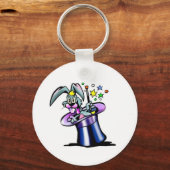 Witte konijn sleutelhanger (Voorkant)