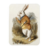 Witte konijn van Alice in Wonderland Kunst Magneet (Verticaal)