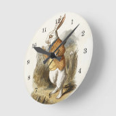 Witte konijn van Alice in Wonderland  Kunst Ronde Klok (Hoek)